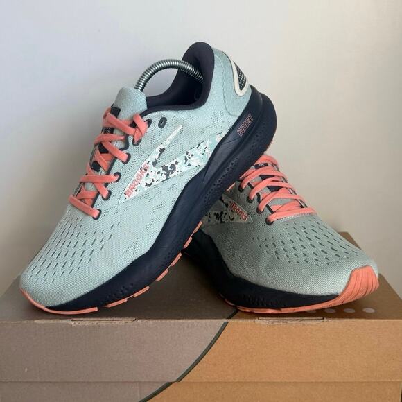 Brooks Ghost 16 Surf Flower/ Floral Women Running Sneakers - SZ 8 - Picture 5 of 14